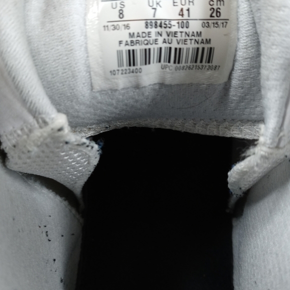 Nike Precision 898455-100  WHITE/BLACK Men's Size 8 athletic shoes. 20.1pm - Picture 4 of 10